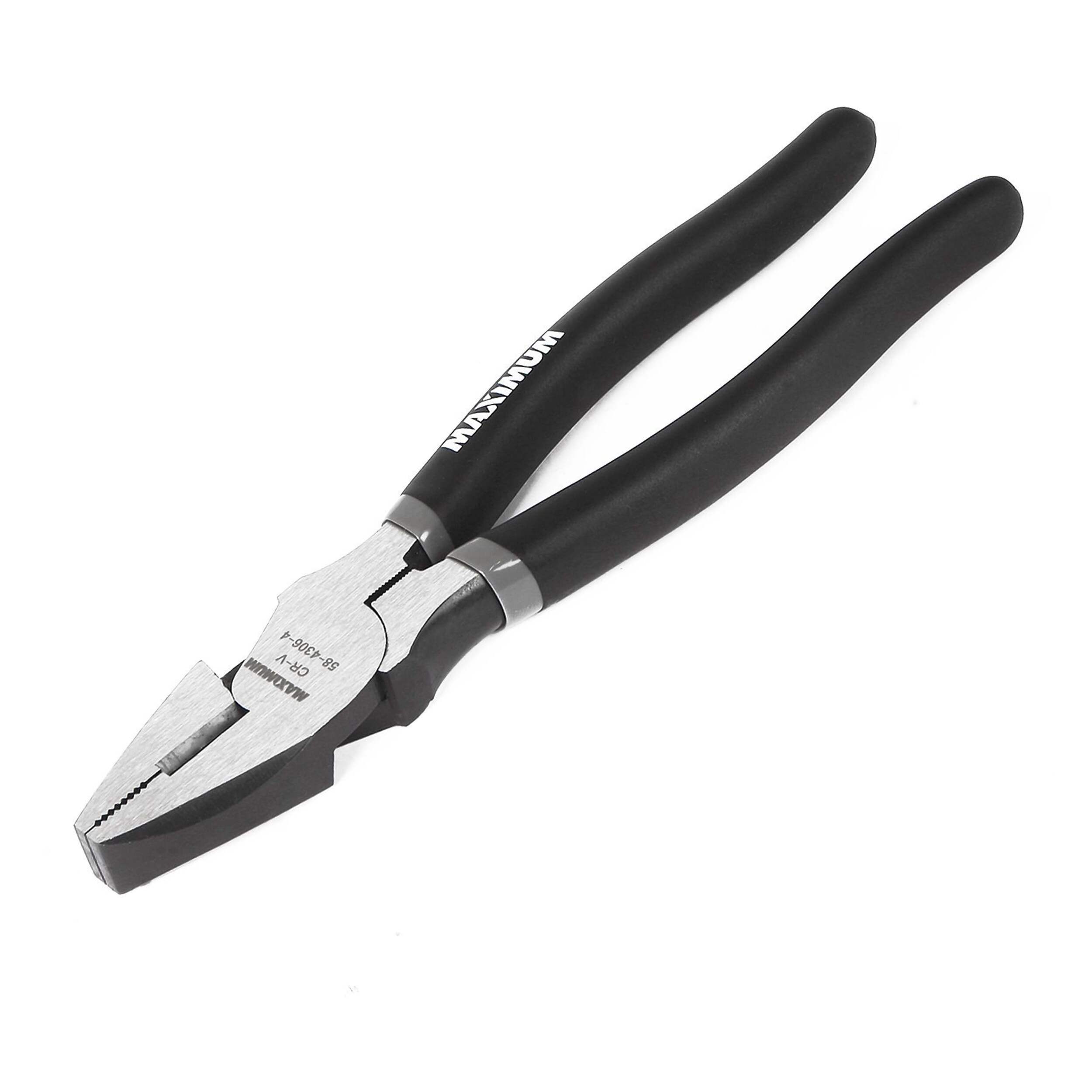 MAXIMUM High Leverage Linesman Pliers, 8-in Front_Angled_Left