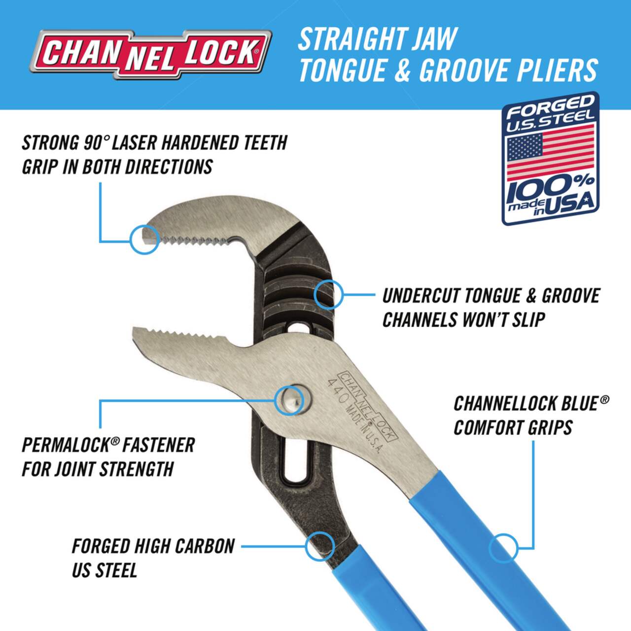 Channel lock cheap pliers 440