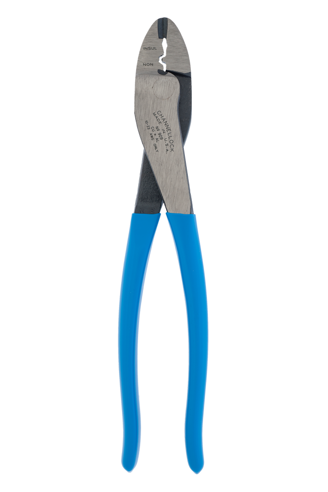Channellock® 909 Crimping Tool Pliers with Cutter, 1022 Gauge,