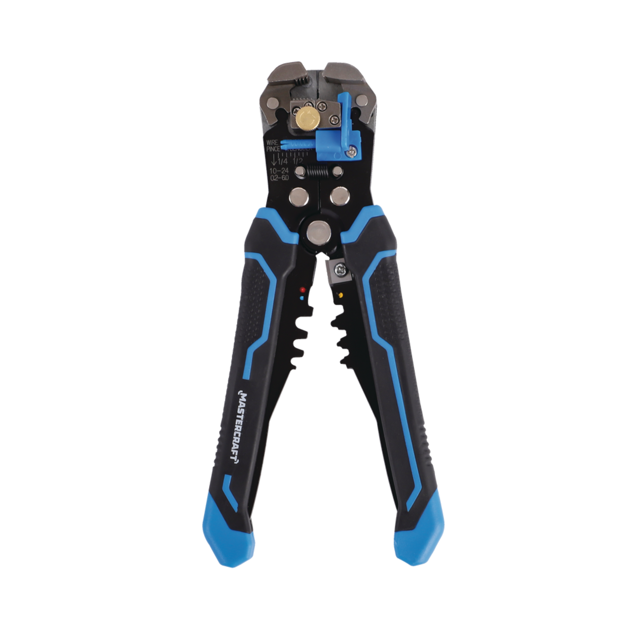 Mastercraft 10-22 Gauge Automatic Self-Adjusting Wire Stripper/Crimper,  Comfort Grip Handles