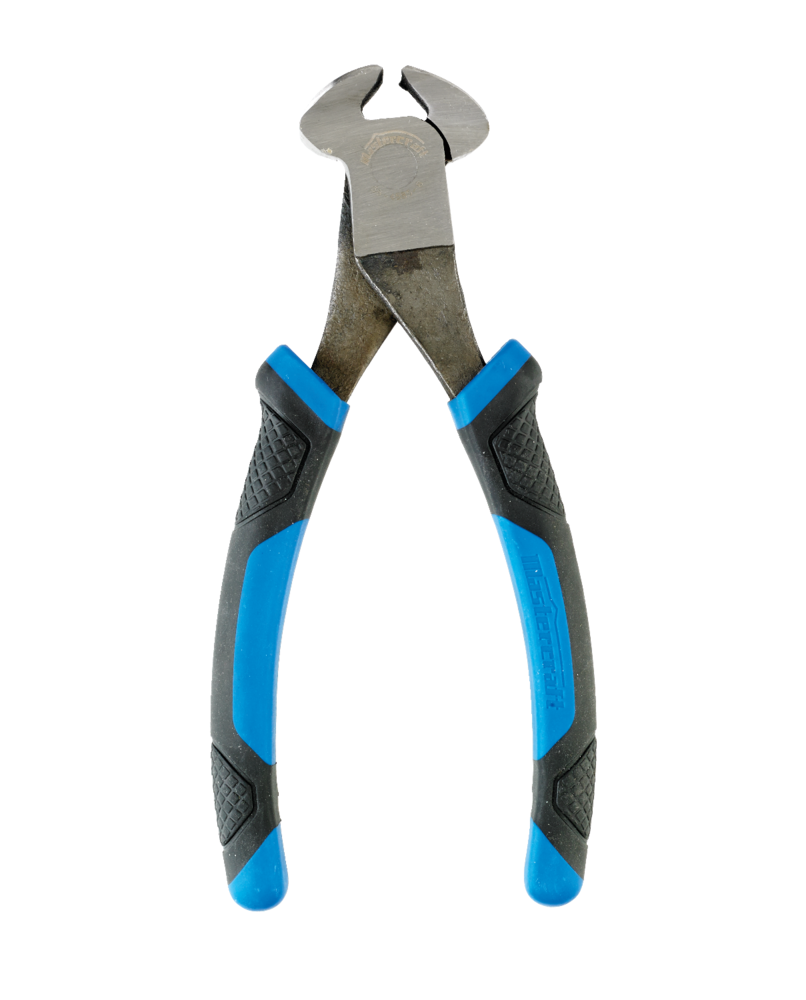 Mastercraft End Cutting Nippers Pliers, Cushioned, Non-Slip Grip, High  Carbon Steel, 8-in