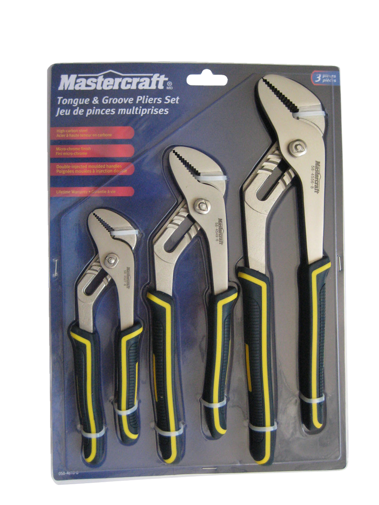 Pinces multiprises Mastercraft, 3 pces Canadian Tire