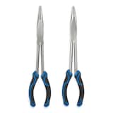 Mastercraft Long Reach Pliers Set, Comfort Grip Handles, Rust Resistant, 2-pc Front_Flat