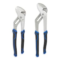 Pinces multiprises Mastercraft, poignées doubles articulées confortables, antirouille, paq. 2 Front_Flat