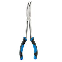 Mastercraft 90 Degree Bent Nose Pliers, Micro Chrome Finish, High Carbon Steel, 11-in Front_Angled_Right
