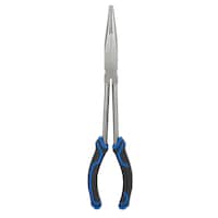 Mastercraft Long Nose Pliers, Micro Chrome Finish, High Carbon Steel, Assorted Length Front_Flat