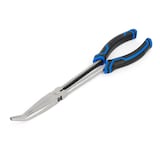 Mastercraft 45-Degree Bent Nose Pliers, Chrome Finish, High Carbon Steel, 11-in Front_Three_Fourths_Angled_Left
