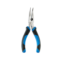 Mastercraft Bent Nose Pliers, Chrome Finish, High Carbon Steel, 6-in