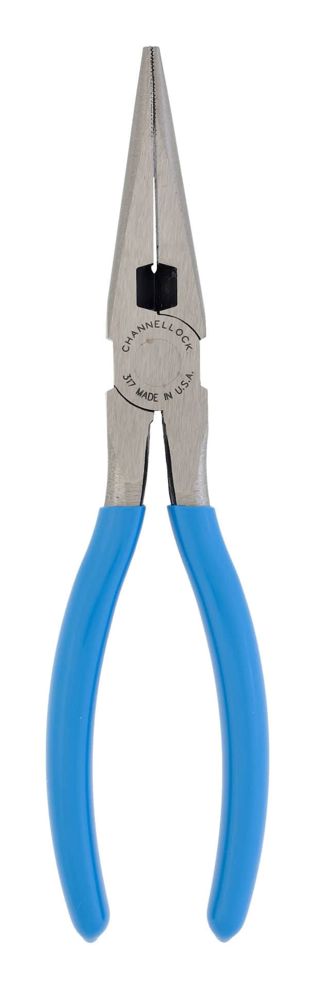 Channellock® 317 Long Nose Pliers with Side Cutter, 8-in