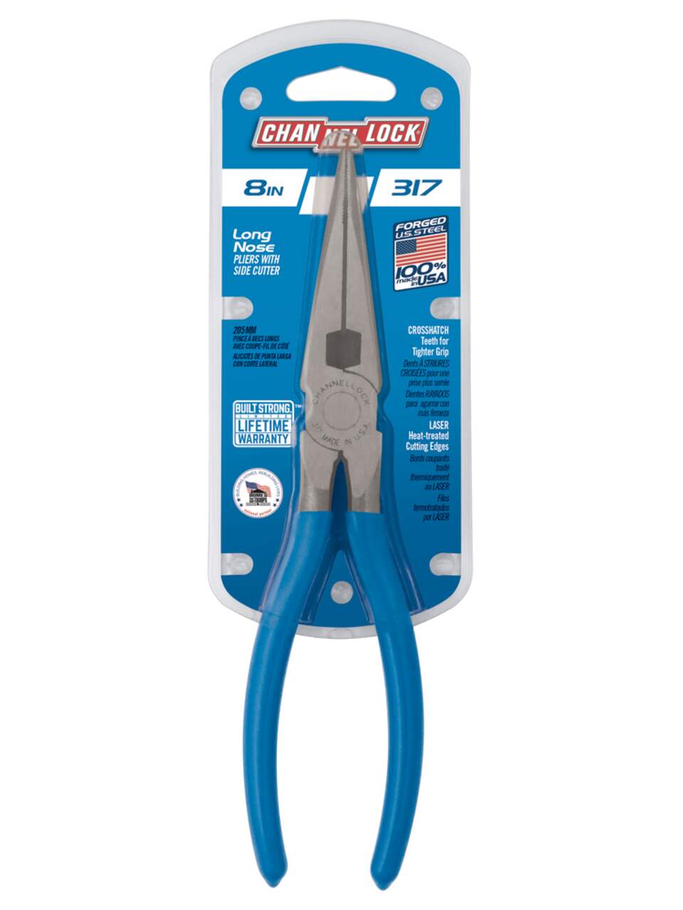 Channellock 317 Long Nose Pliers with Side Cutter 8 in Canadian Tire