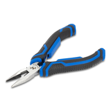 Mastercraft Mini Long Nose Pliers, Comfort Grip, Micro Chrome Finish, High Carbon Steel, 5-in Front_Angled_Left