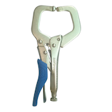 Mastercraft Locking C-Clamp Pliers, Cr-V Steel Handles with Rubber Grips, Assorted Opening Width Front_Flat