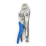 Mastercraft Curved Jaw Locking Pliers, Cr-V Steel Handles with Rubber Grips, Assorted Length Overhead_Flat