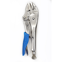 Mastercraft Slip Joint Locking Pliers, Cr-V Steel Handles with Rubber Grips