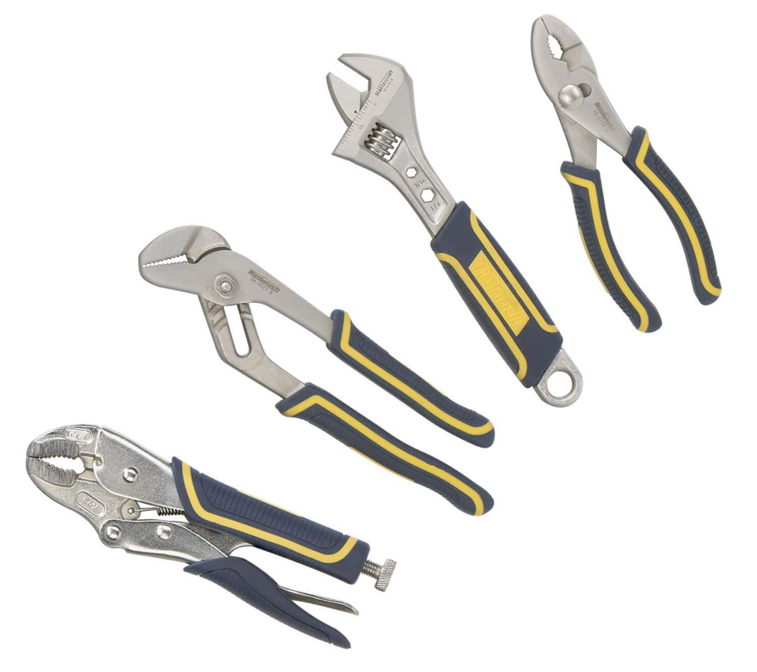 Mastercraft Mini-Pliers Set, Double Dip Handles, Micro Chrome Finish,  Carbon Steel, 5-pc