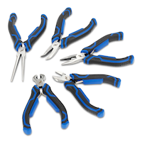 Mastercraft 5-in Mini Pliers Set with Non-Slip Handles, 5-pc Overhead_Plunge