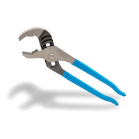CHANNELLOCK® 442 V-Jaw Tongue & Groove Pliers, PermaLock® Fastener, High-Carbon Steel, 12-in (30.4 cm) Front_Angled_Left