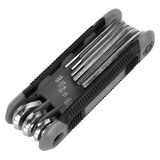 Hex Keys Collapsible Folding Set, SAE, 9-Piece Front_Angled_Left