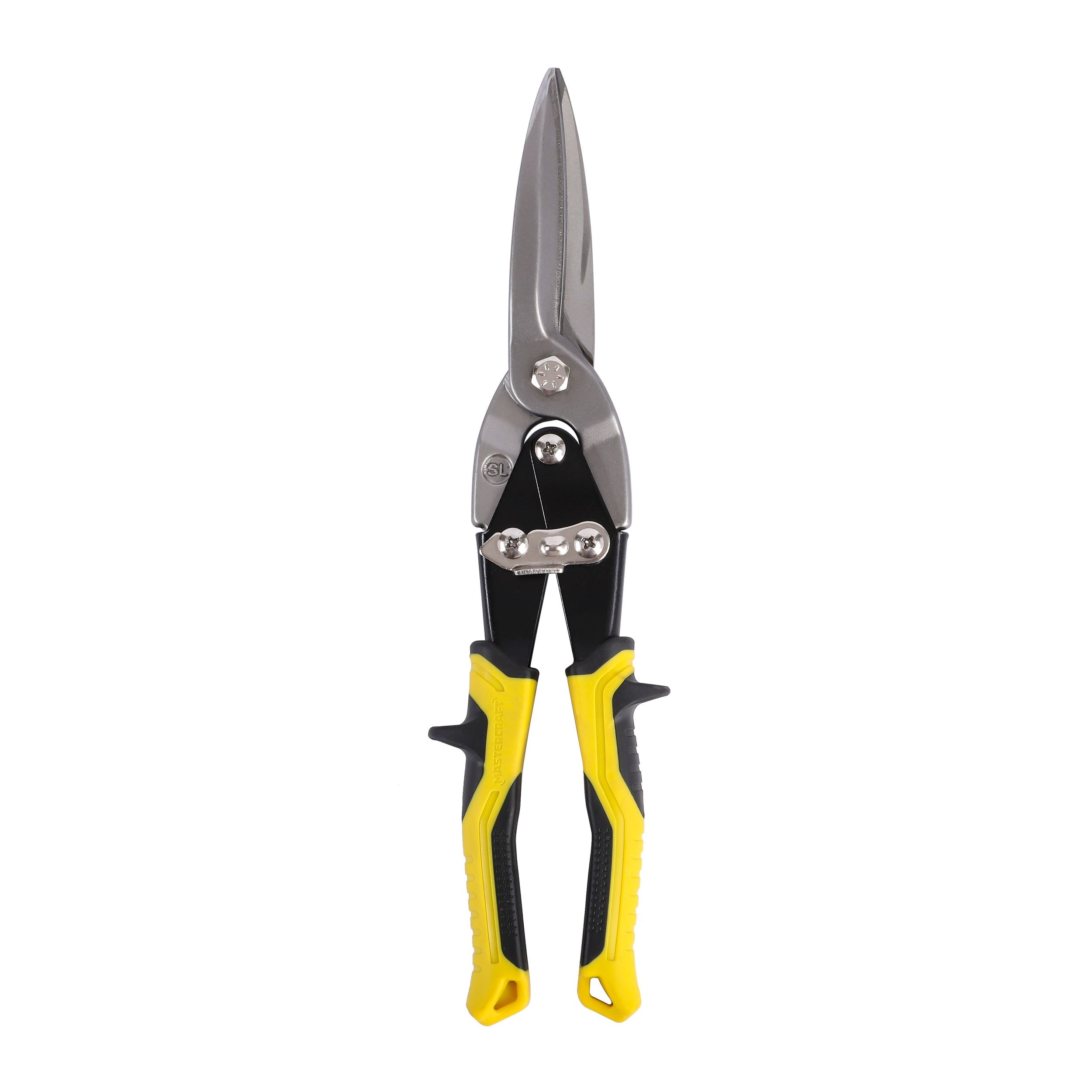 Mastercraft Straight Cut Long-Blade Snips, Comfortable