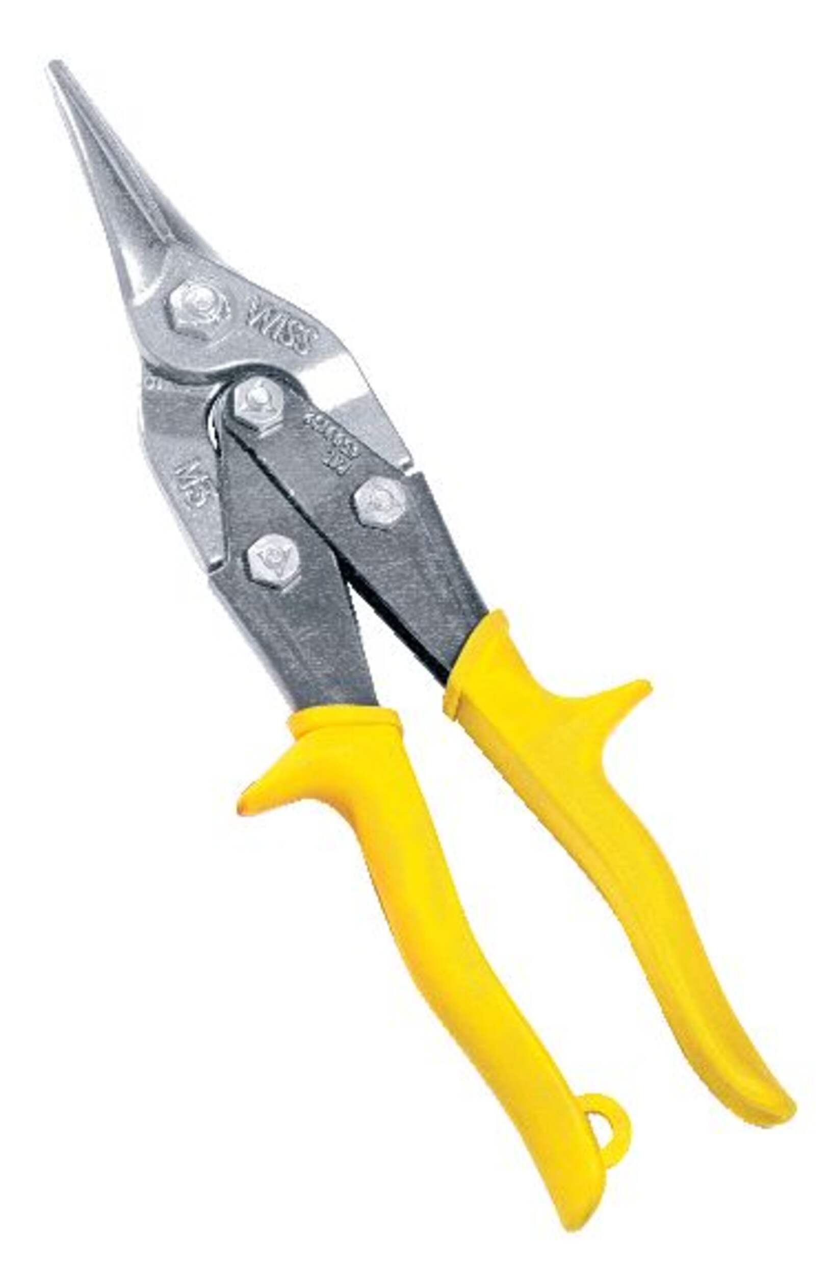 Cisaille aviation Wiss M3R, coupe droite, acier au carbone, 9 3/4 po Front_Flat