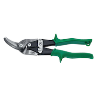 Crescent Wiss M7R Metalmaster® Offset Straight and Right Cut Aviation Snips, 9-1/4-in, Green Front_Flat