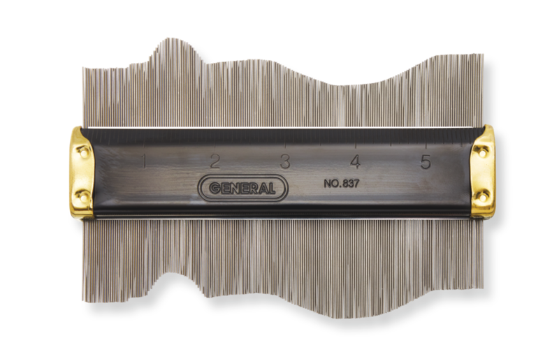 General Tools 837 ANGLEIZER® Contour Gauge, Profile Gauge, Shape Duplicator, Stainless Steel, 6