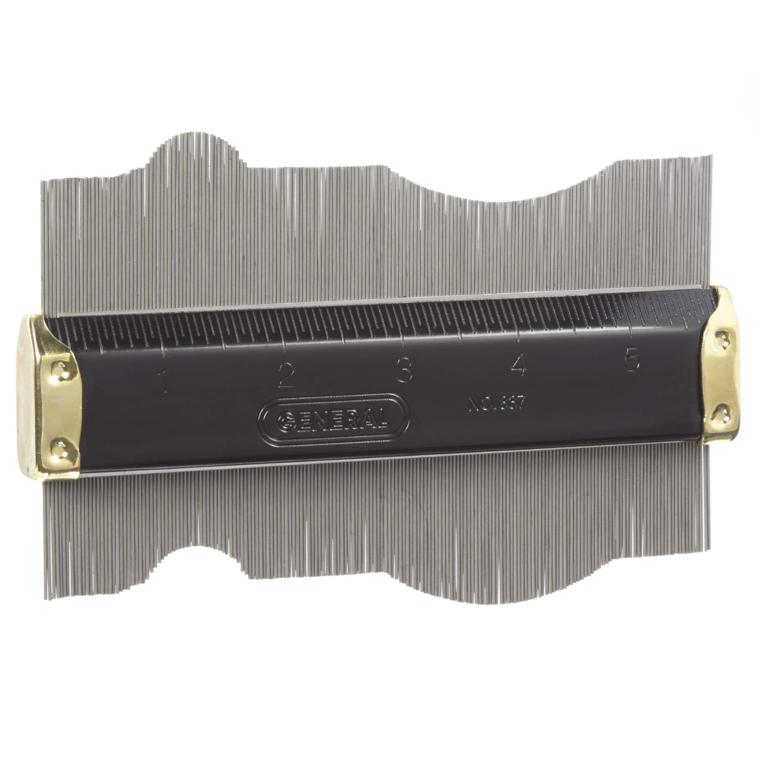 General Tools 837 ANGLEIZER® Contour Gauge, Profile Gauge, Shape Duplicator, Stainless Steel, 6