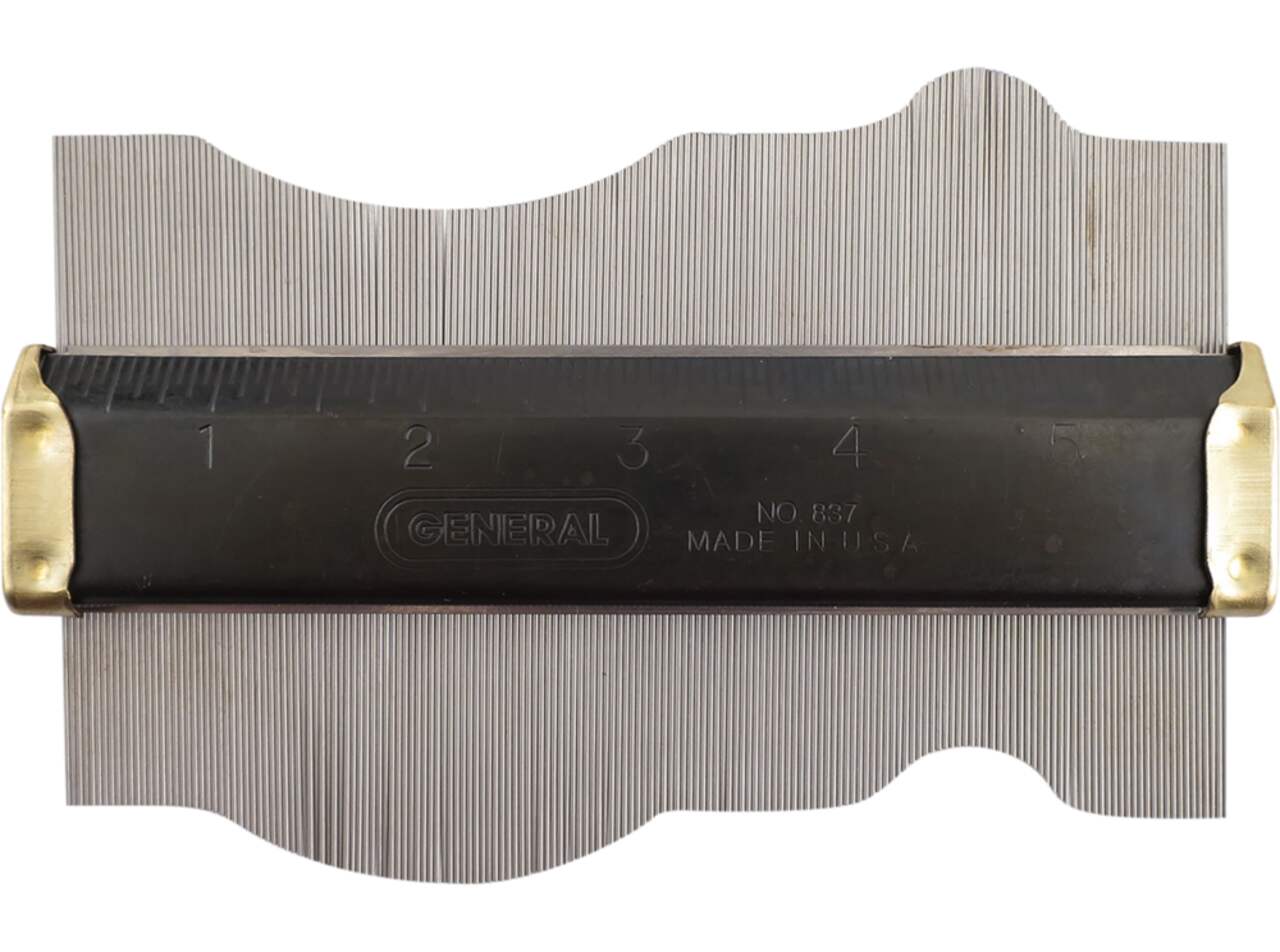 General Tools 837 ANGLE IZER Contour Gauge Profile Gauge Shape Duplicator Stainless Steel 6 in