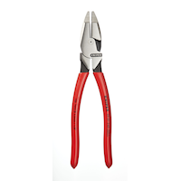 KNIPEX 09 01 240 SB High Leverage Lineman's Pliers, 3/16-in Cutting Capacity, 9-1/2-in Front_Flat