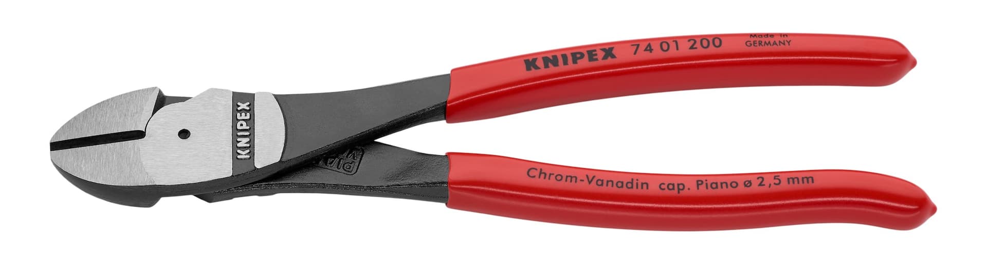 KNIPEX 74 01 200 SB High Leverage Diagonal Cutter, 8-in