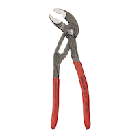 KNIPEX 87 01 180 SB Cobra High Tech Water Pump Pliers, Self Locking, Cr-V Steel, 7-1/4-in Front_Flat