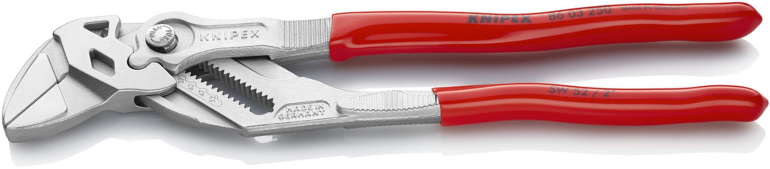 KNIPEX 86 03 250 SB Pliers Wrench, 2in Gripping Capacity, CrV Steel