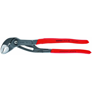 KNIPEX 87 01 300 SB Cobra High Tech Water Pump Pliers, Self Locking, Box  Joint Design, Cr-V Steel, 12-in