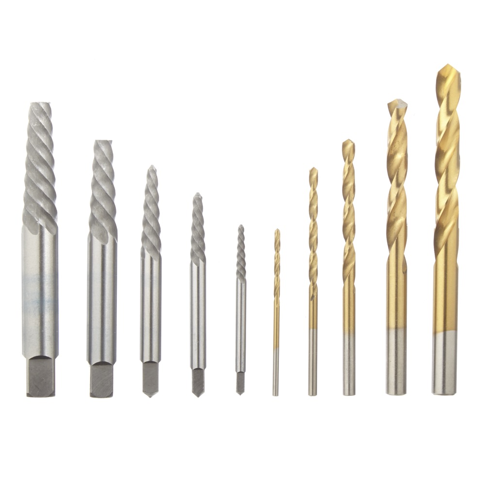 Mastercraft Screw Extractor and Drill Bit Set with Heavy Duty Carrying