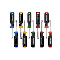 Mastercraft Nut Driver Set, Ergonomically Designed, Soft Grip Handles, Cr-V Steel Blades, 10-pc Front_Flat