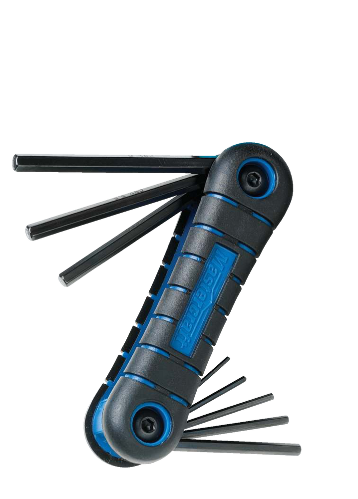 Mastercraft Metric Folding Comfort Grip Hex Key Set/Allen Wrench Set, Cr-V  Steel, 8-pc