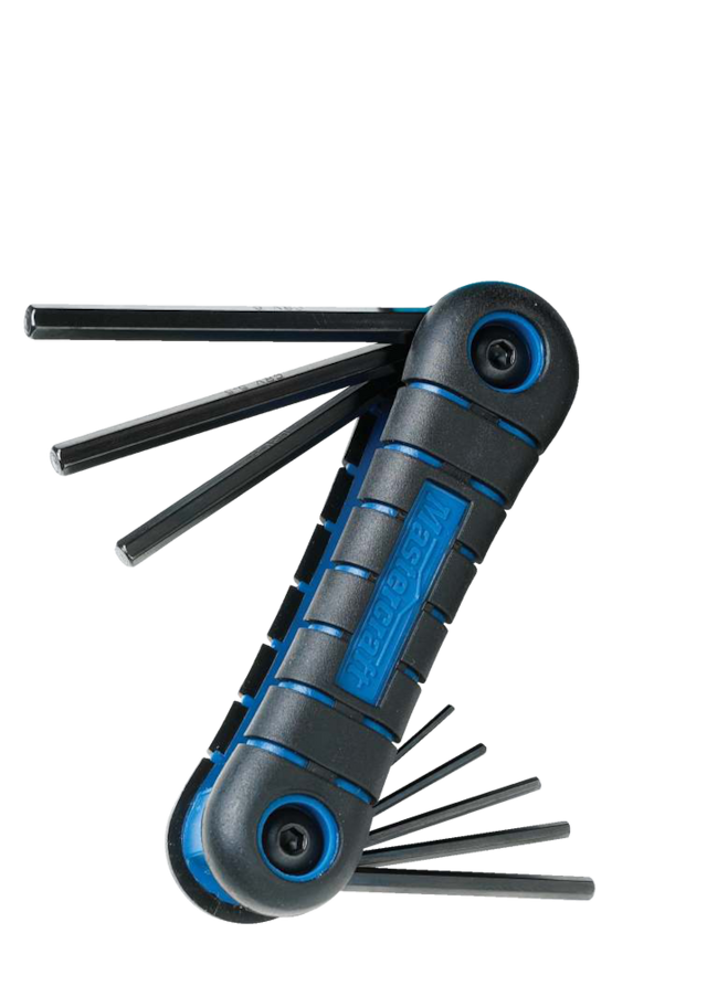 Mastercraft Metric Folding Comfort Grip Hex Key Set/Allen Wrench Set, CrV Steel, 8pc