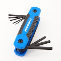 Mastercraft Metric Folding Comfort Grip Hex Key Set/Allen Wrench Set, Cr-V Steel, 8-pc Front_Elevated