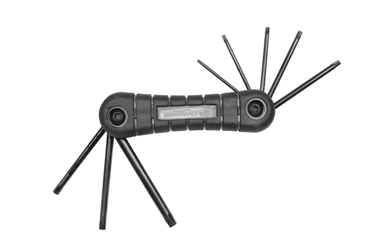 Mastercraft Torx Folding Hex Key Set Allen Wrench Set Ergonomic Handles Cr V Steel 8 pc Canadian Tire