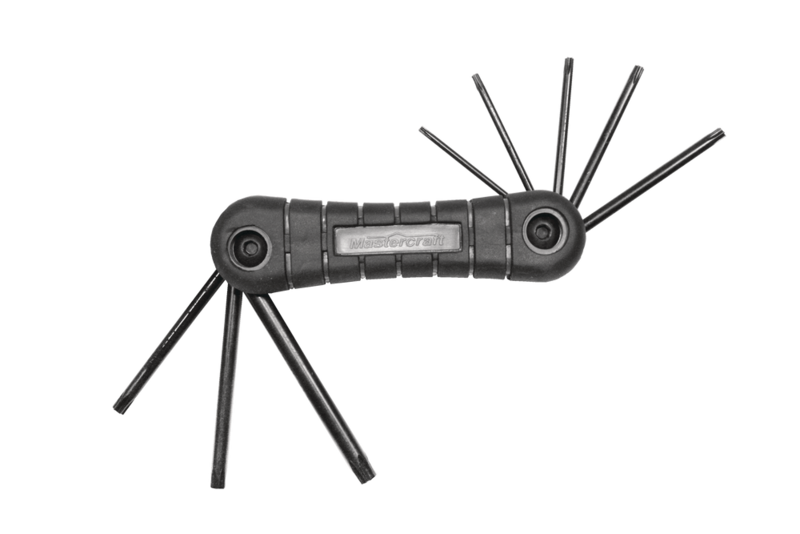 Mastercraft Torx Folding Hex Key Set/Allen Wrench Set, Ergonomic