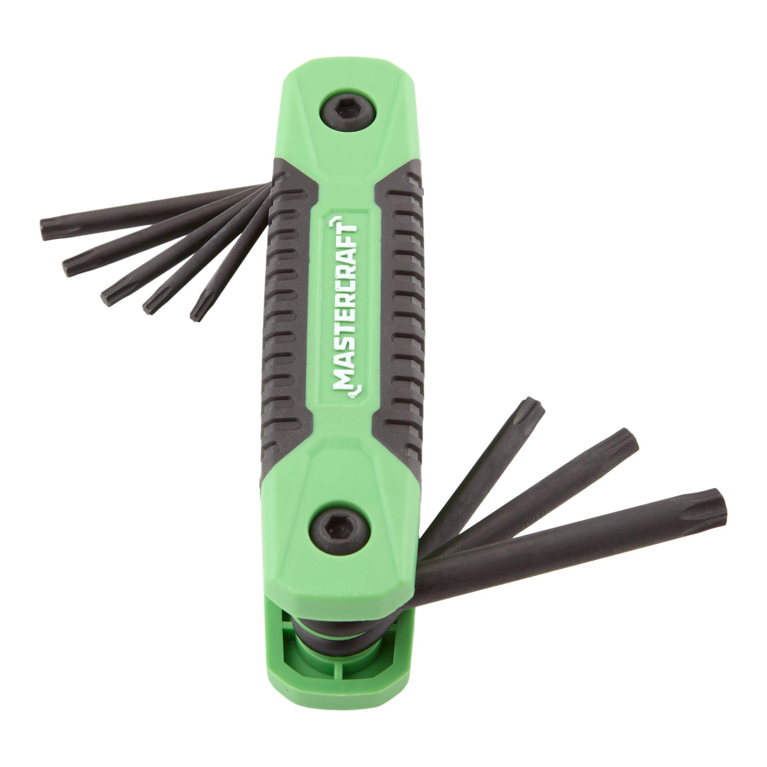 Mastercraft Torx Folding Hex Key Set/Allen Wrench Set, Ergonomic Handles, Cr-V Steel, 8-pc Front_Elevated