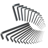 Jeu de clés hexagonales courtes avec étui Mastercraft, résistant à la rouille, acier CR-V, paq. 30 Composite_or_Mixed