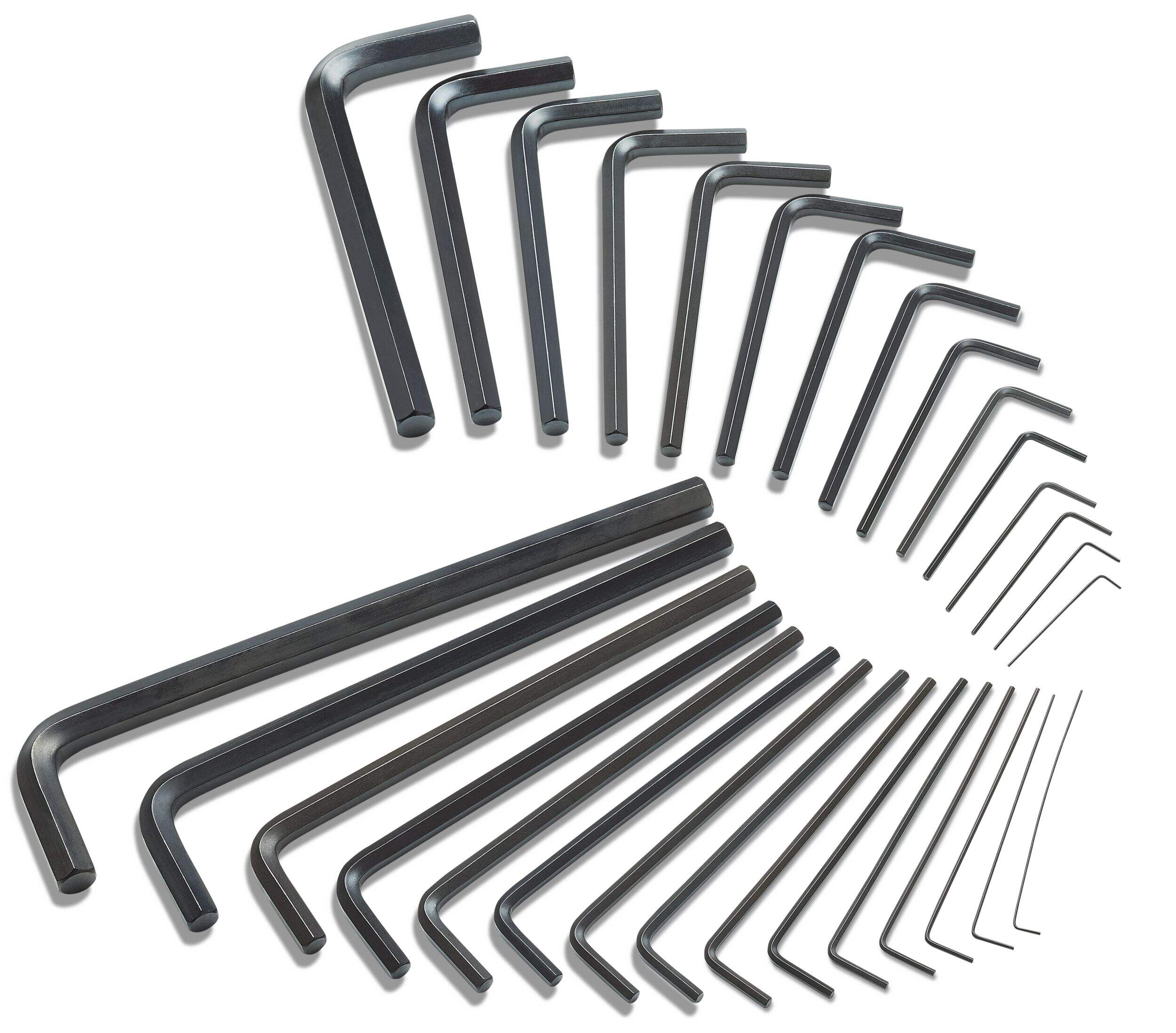 Mastercraft Hex Key Set With Case, Rust-Resistant, Cr-V Steel, 30-pc Composite_or_Mixed