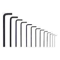 Mastercraft Long Hex Key/Allen Wrench Metric Set, Multi Tip, Rust Resistant, Cr-V Steel, 13-pc Front_Flat