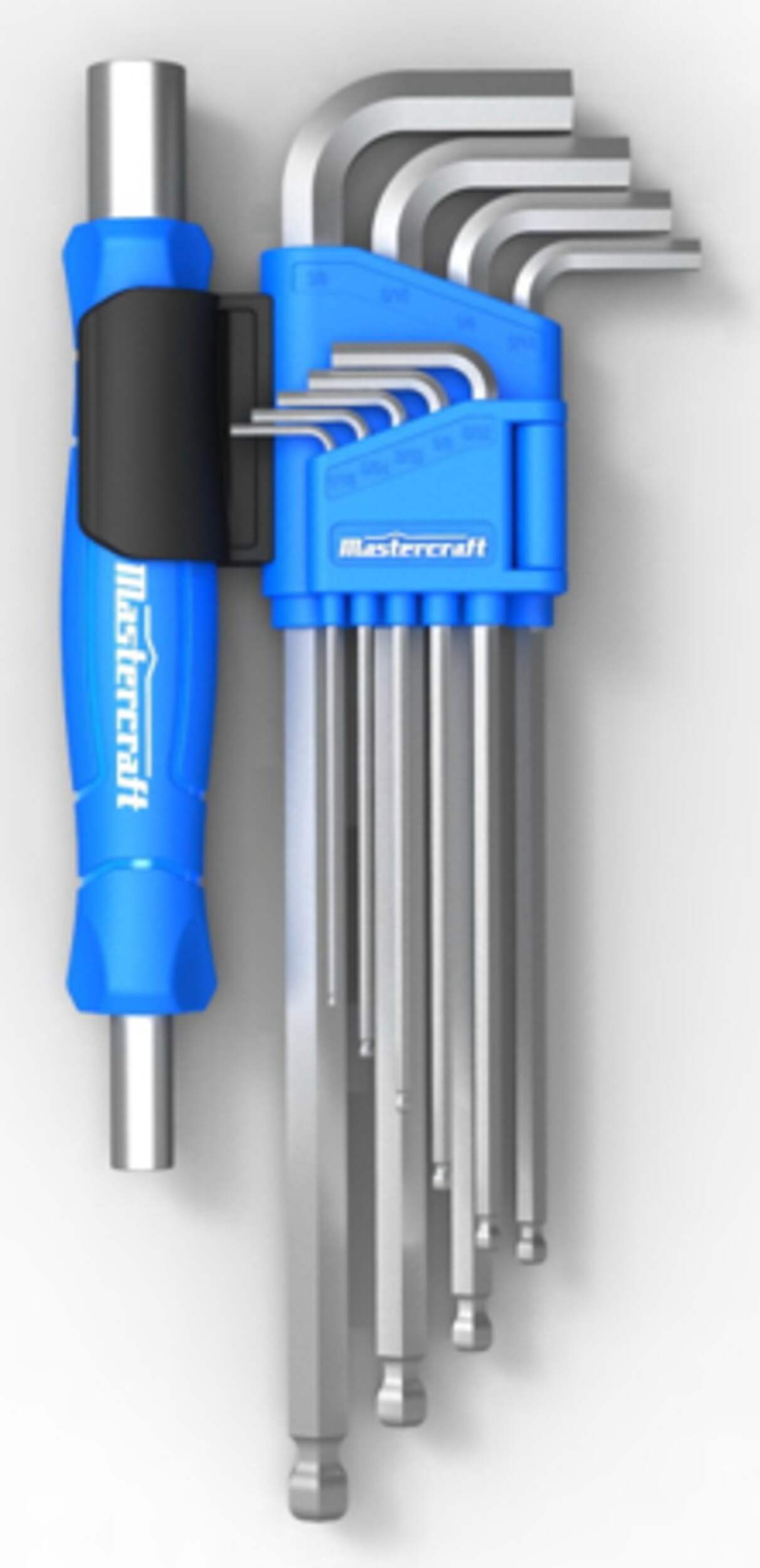 Mastercraft SAE Hex Key Set/Allen Wrench Set, Rust Resistant, CrV