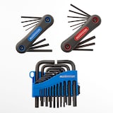 Mastercraft SAE/Metric Hex Key Set/Allen Wrench Set, Rust Resistant, Cr-V Steel, 42-pc Composite_or_Mixed