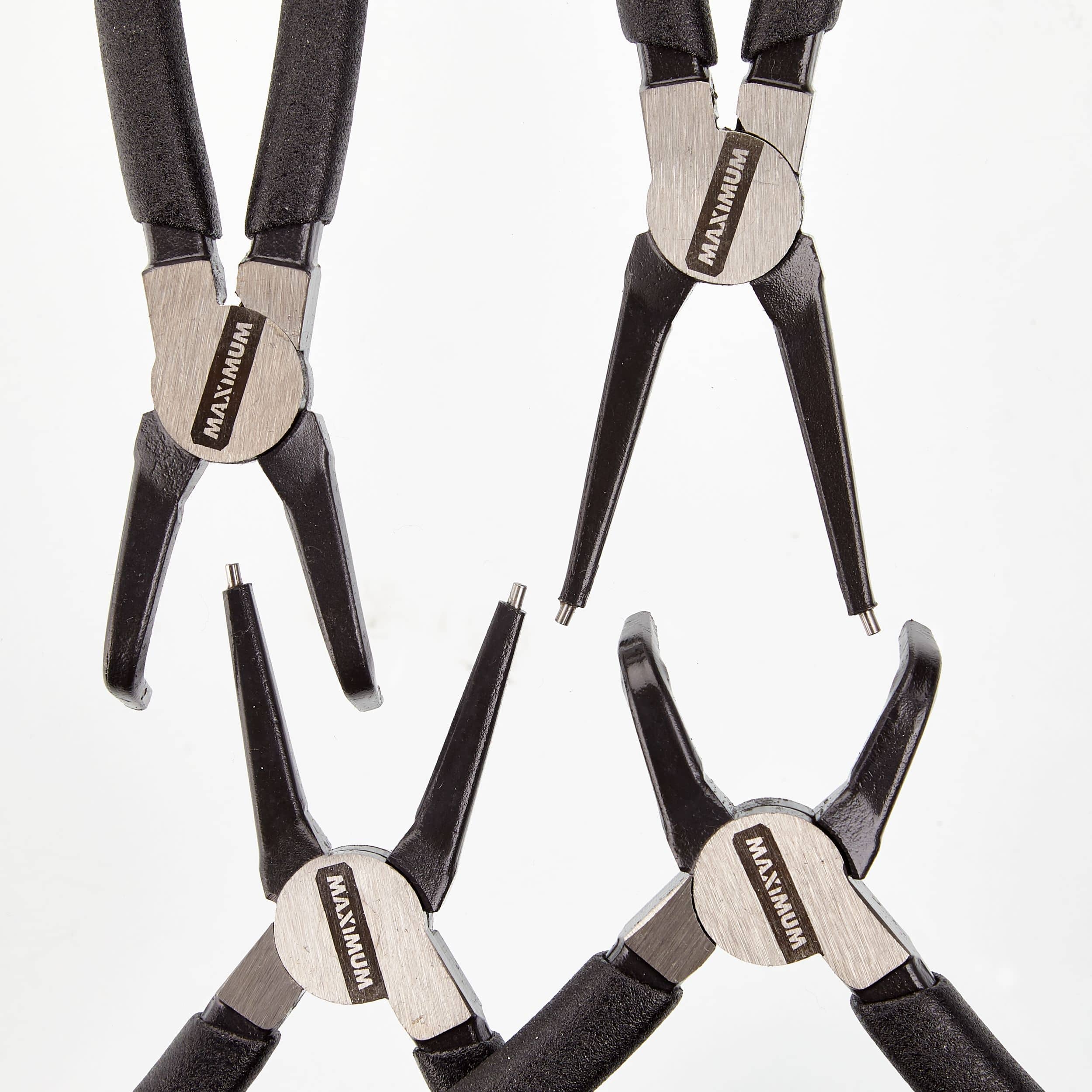 MAXIMUM Snap Ring Pliers Set, High-Quality Forged Tool Steel, Soft