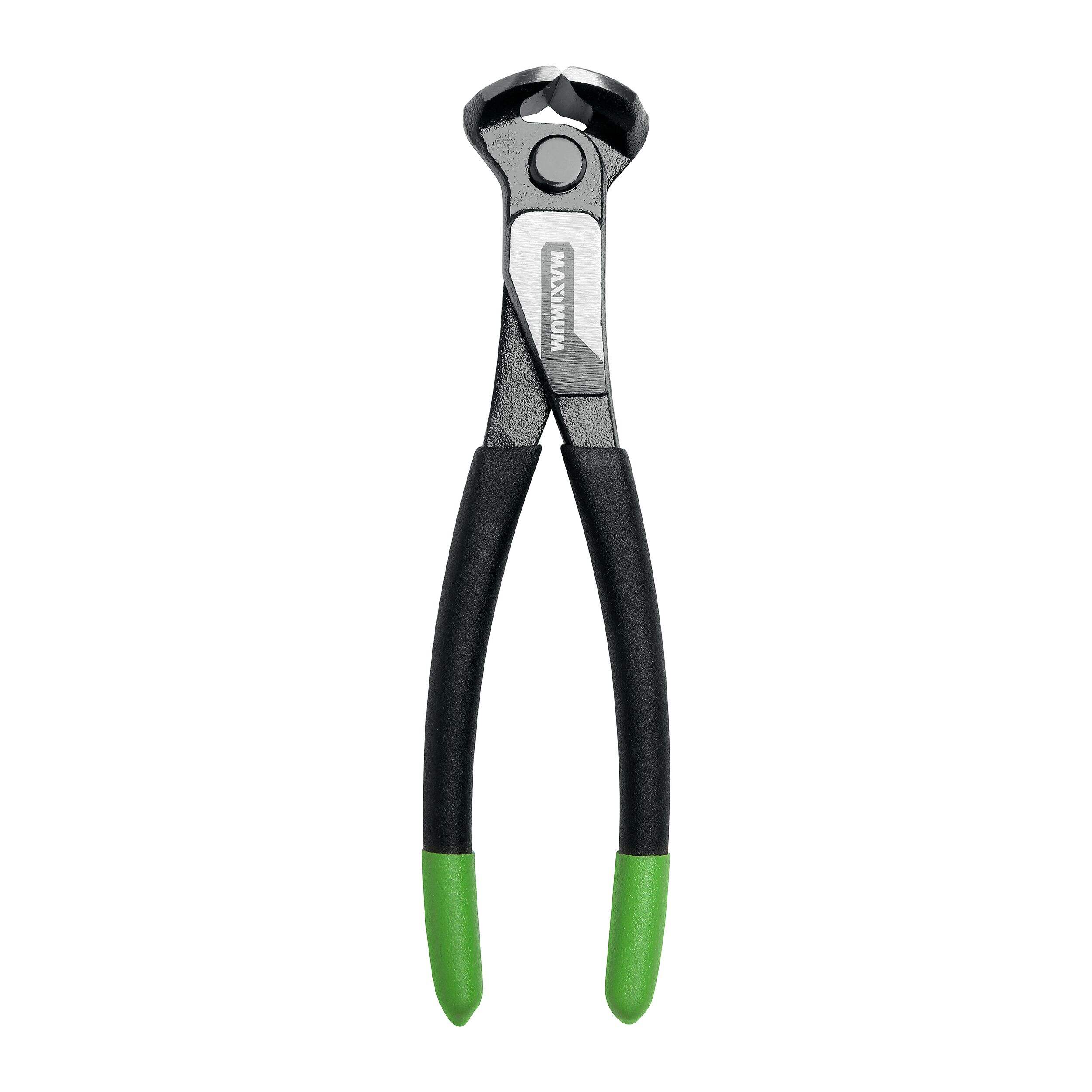 MAXIMUM Nippers Pliers, Heavy Duty Steel Riveted Joints, Colour Coded Tips Front_Flat