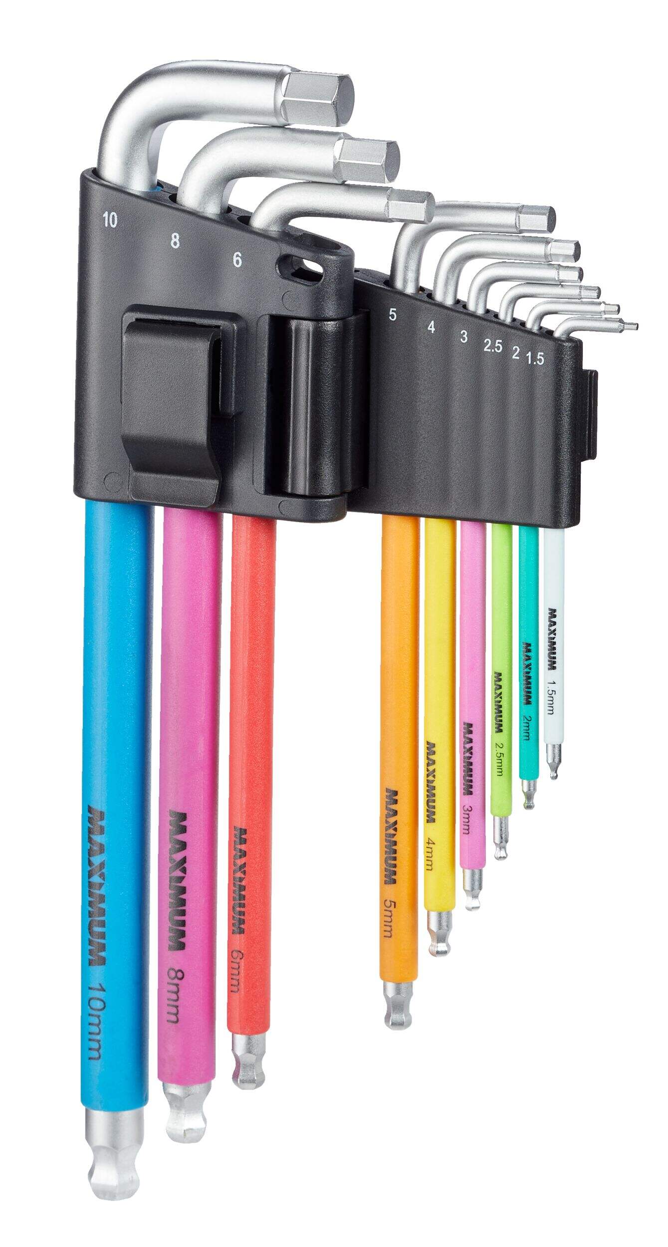 MAXIMUM Allen Hex Key Set, Metric, 9-pc Front_Angled_Right