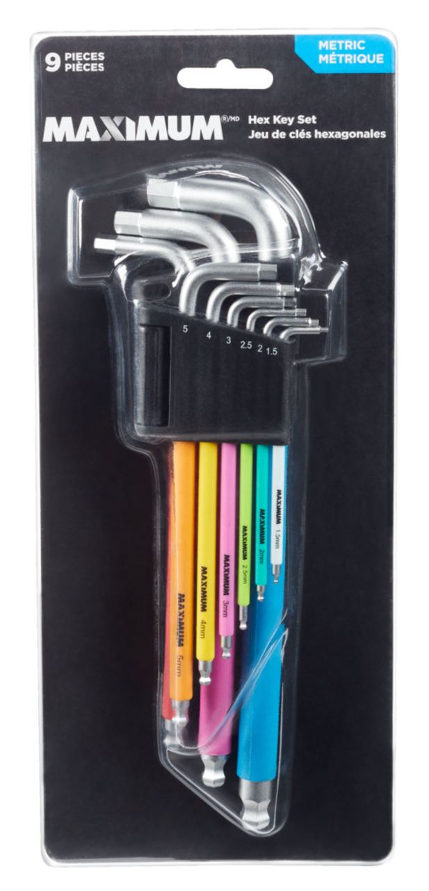 Allen Key Set of 36 Hex Wrenches in Metric & Standard Sizes - Made from  CR-V Steel & Ball Ended, Hex Keys -  Canada